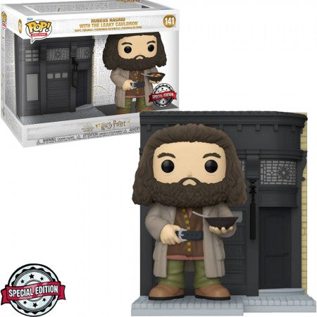 Funko Pop Harry Potter Exclusive - Rubeus Hagrid With The Leaky Cauldron 141 (Deluxe