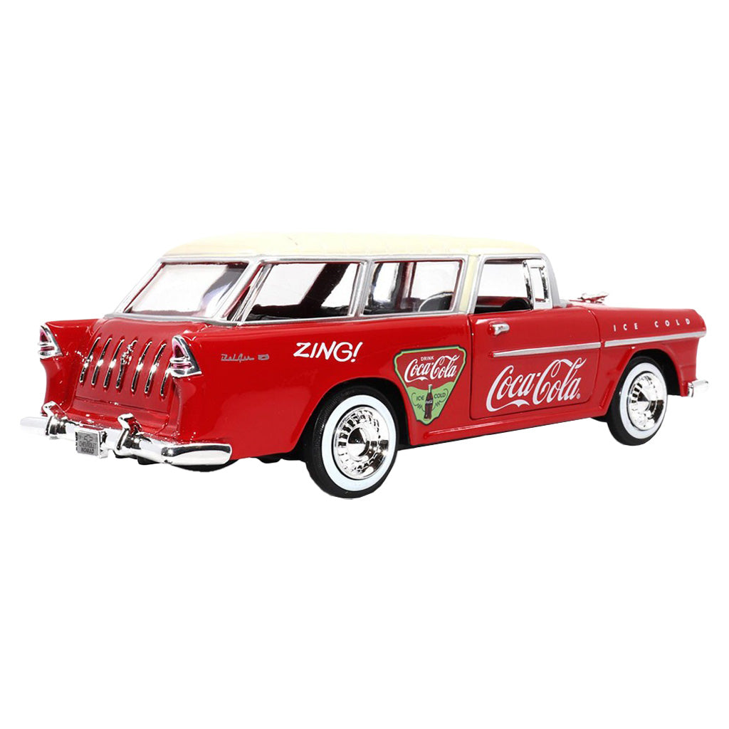 Carro Coca-Cola Chevy Bel Air Nomad 1955 Escala 1/24