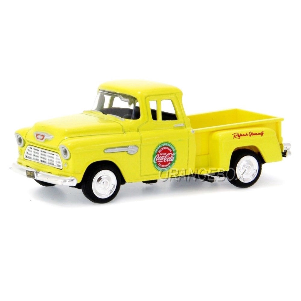 Carro Coca-Cola Chevy Pickup Stepside 1955 Escala 1/43