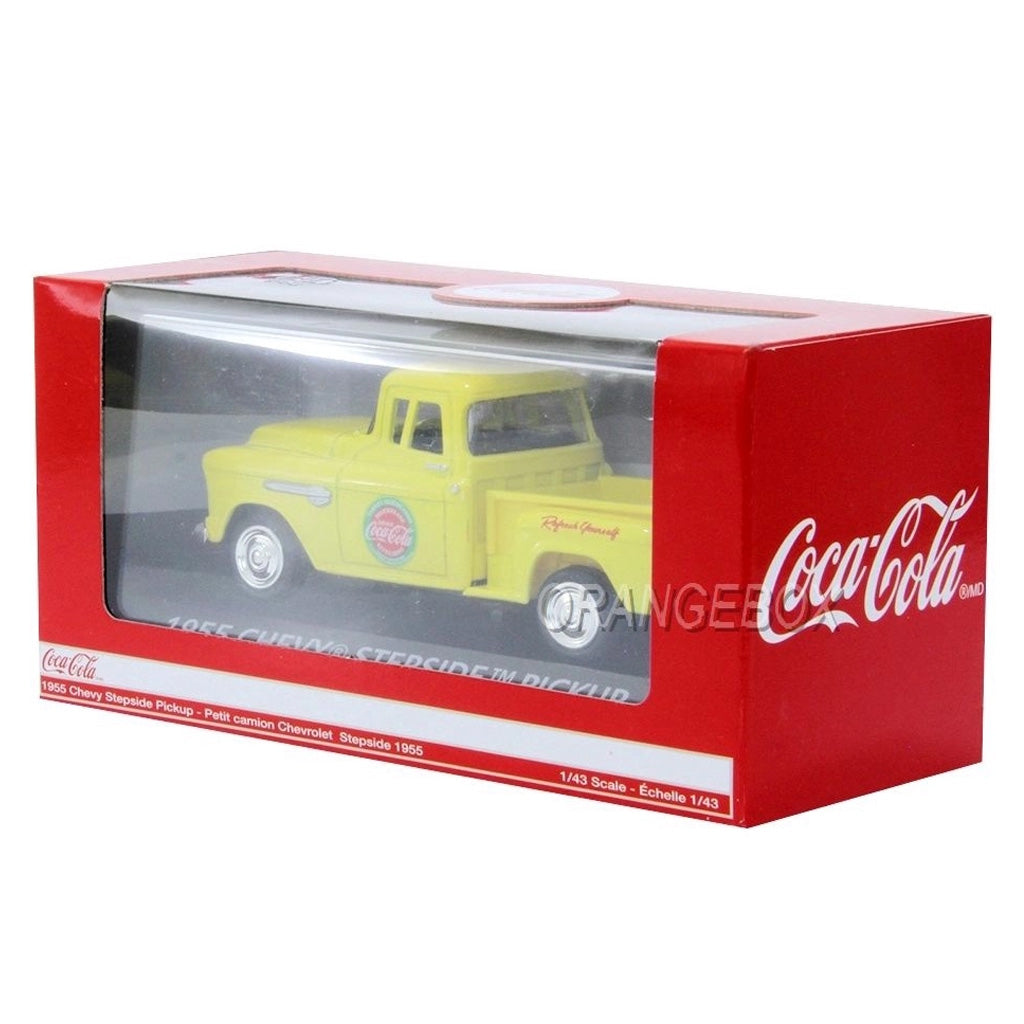 Carro Coca-Cola Chevy Pickup Stepside 1955 Escala 1/43