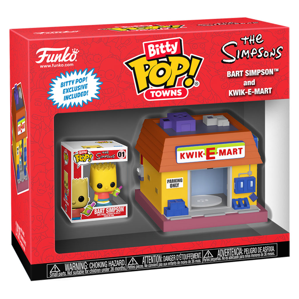 Funko Bitty Pop Towns The Simpsons - Bart Simpson and Kwik-E-Mart (83684)