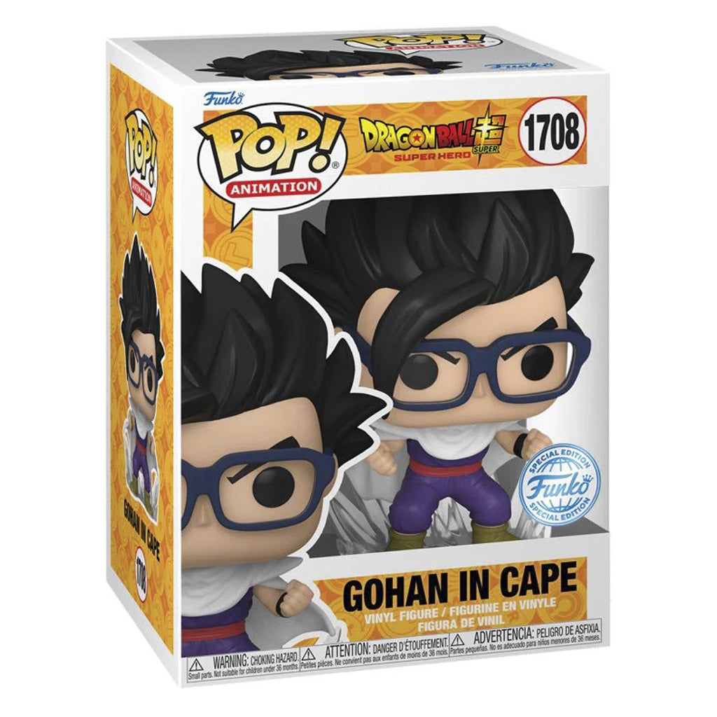 Funko Pop Animation Dragon Ball Super: Super Hero Exclusive – Gohan mit Cover 1708