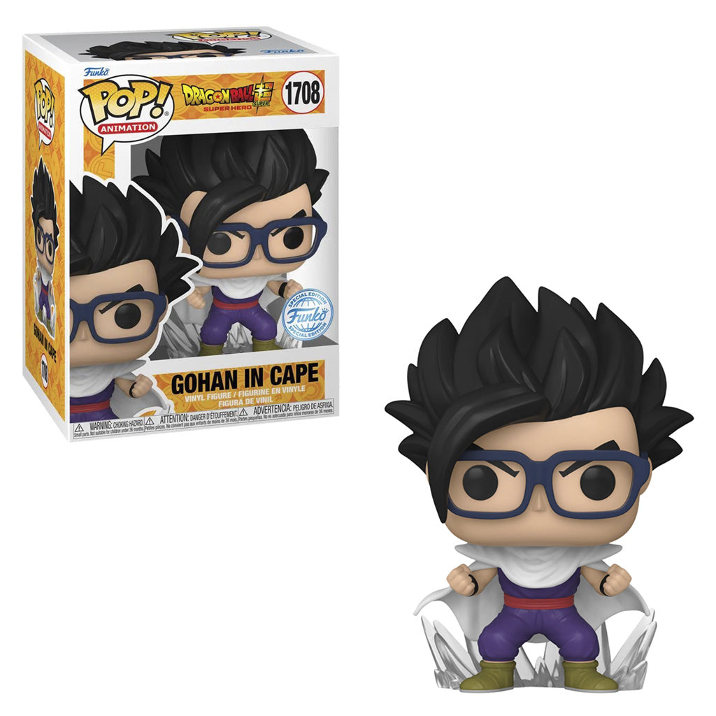 Funko Pop Animation Dragon Ball Super: Super Hero Exclusive – Gohan mit Cover 1708