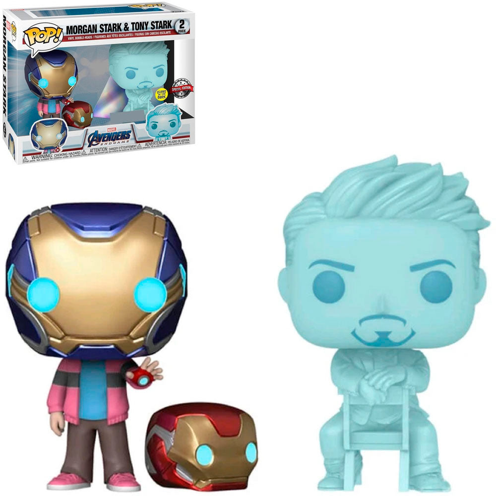 Funko Pop Marvel Vingadores: Ultimato Exclusivo - Morgan Stark &amp; Tony Stark (2-Pack)