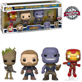 Funko Pop Marvel Avengers Infinity War Exklusiv – Iron Man / Captain America / Thanos / Groot (4er-Pack)