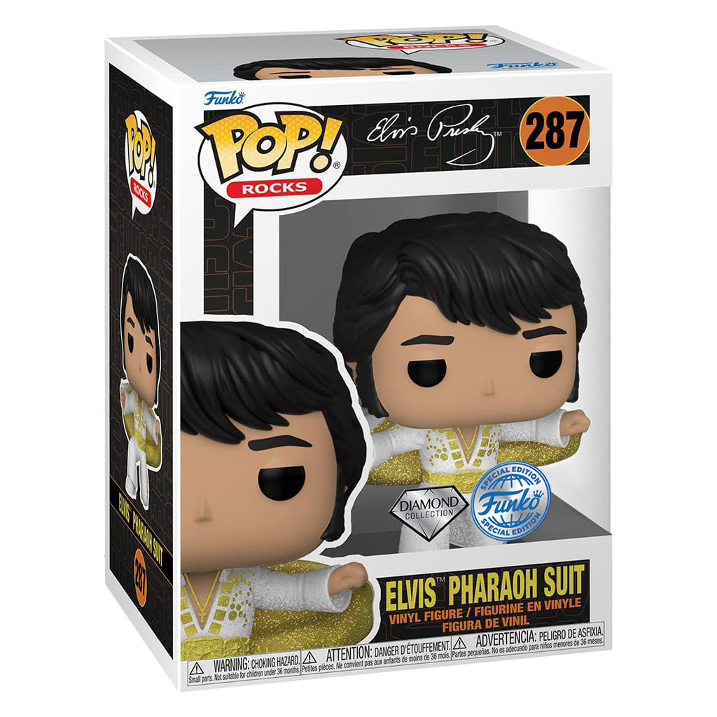 Funko Pop Rocks Elvis Presley Diamond Collection Exklusiv – Elvis-Pharaonenanzug 287