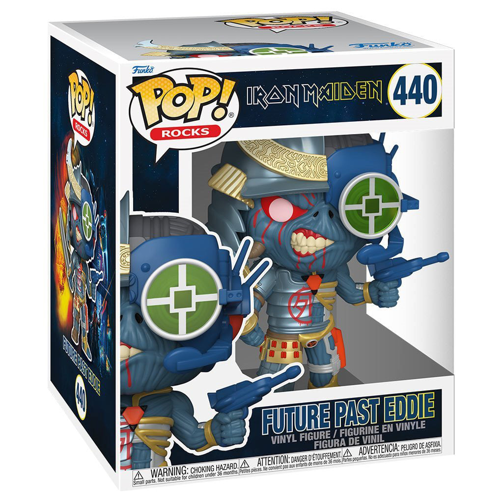 Funko Pop Rocks Iron Maiden Super Sized 6" - Eddie Future Past 440