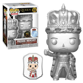 Funko Pop Rocks Queen Exklusiv – Freddie Mercury mit Pin 184