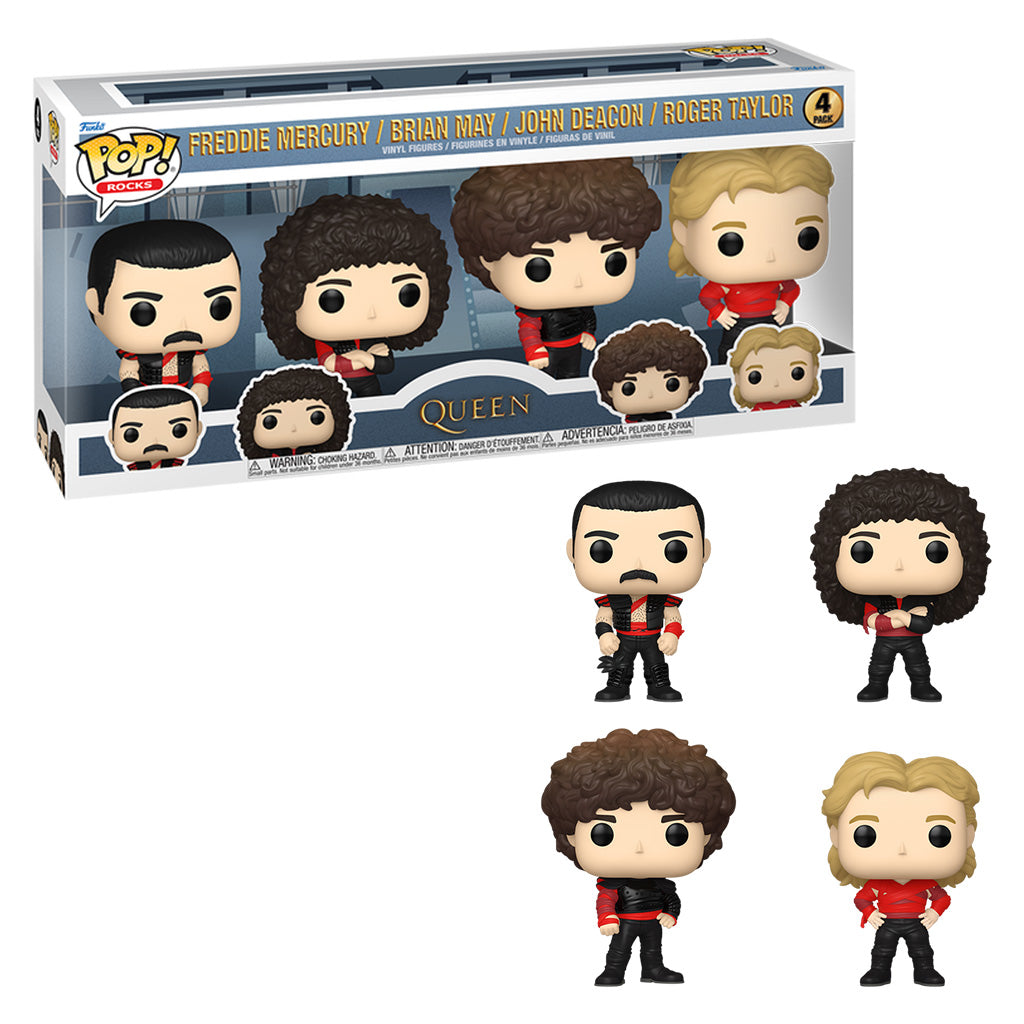 Funko Pop Rocks Queen - Freddie Mercury / Brian May / John Deacon / Roger Taylor (70602)