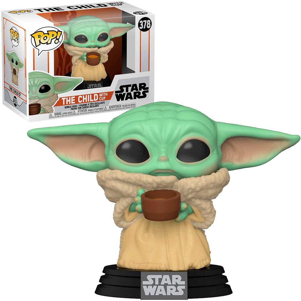 Funko Pop Star Wars The Mandalorian – Das Kind mit Tasse (Baby Yoda) 378