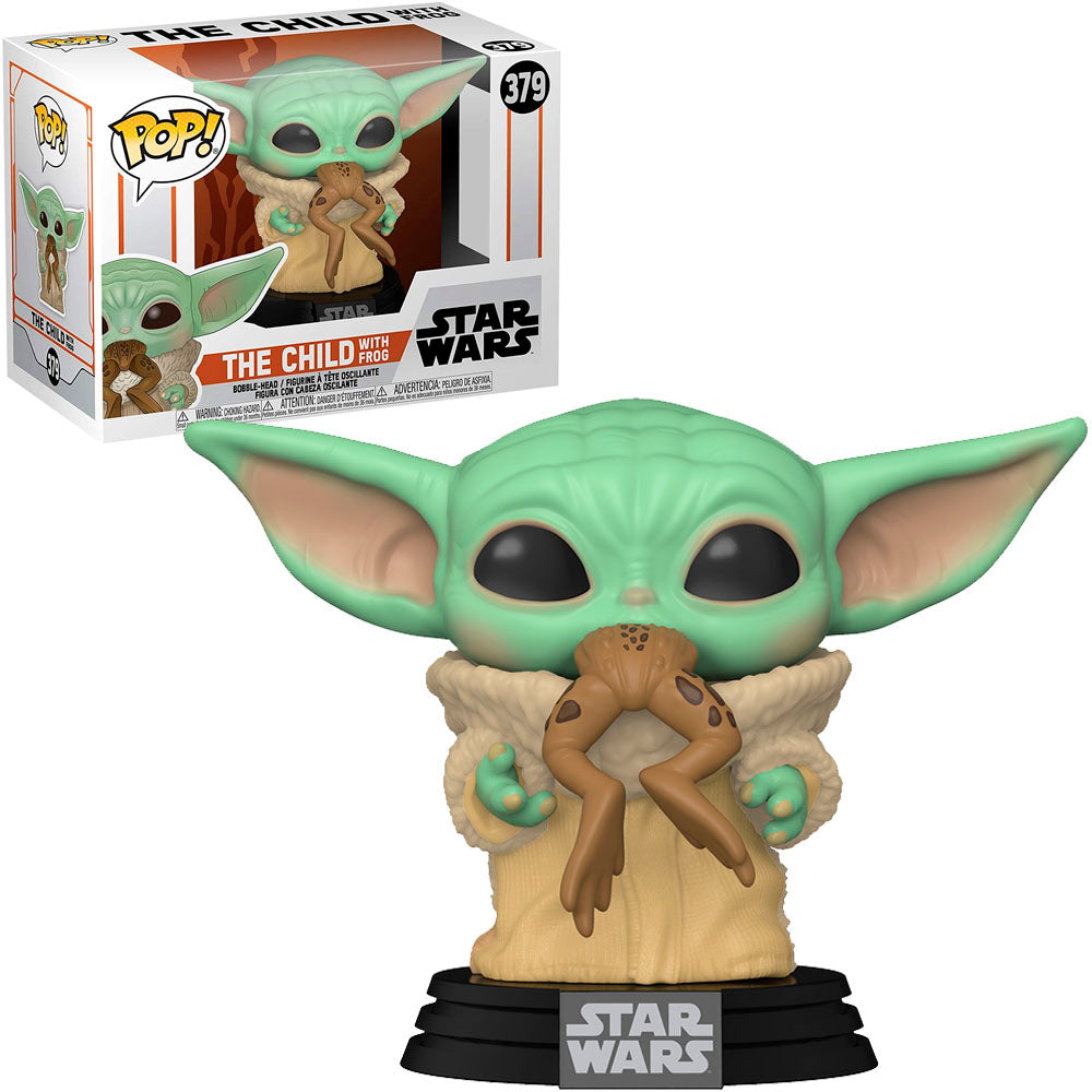 Funko Pop Star Wars The Mandalorian – Das Kind mit Frosch (Baby Yoda) 379