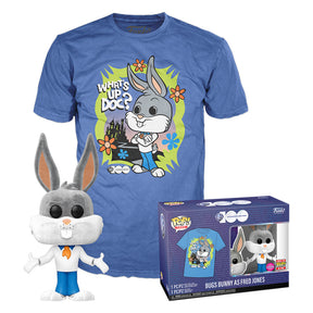 Funko Pop Tees Bugs Bunny Como Fred Jones (Flocked) &amp; Camiseta 70419